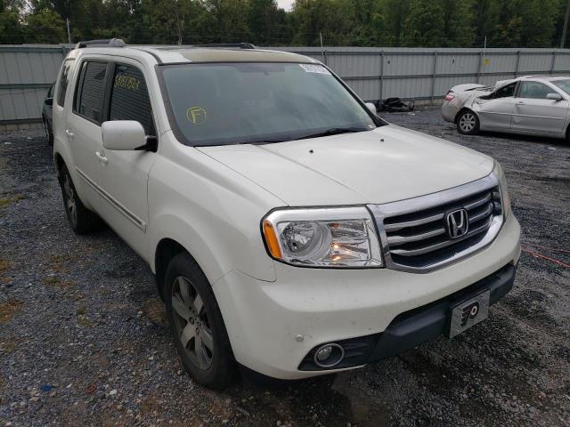 5FNYF4H95EB047996 - 2014 HONDA PILOT TOUR WHITE photo 1