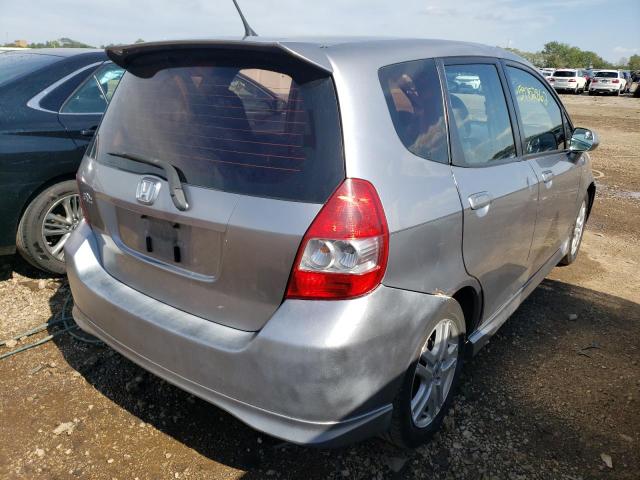 JHMGD38697S054973 - 2007 HONDA FIT S 灰色 照片 4