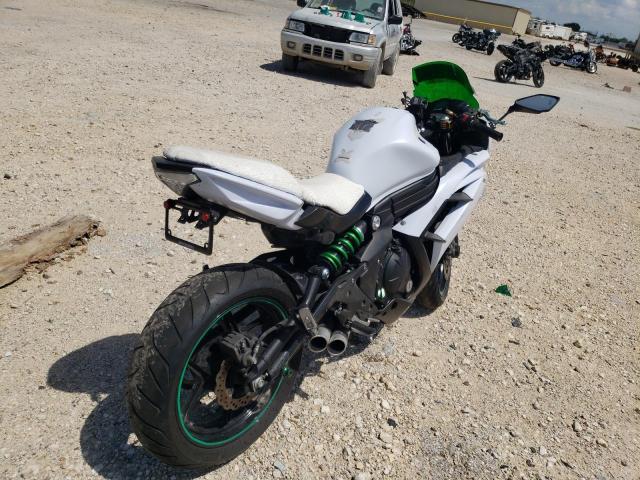 JKAEXEE17FDA20499 - 2015 KAWASAKI EX650 E WHITE photo 4