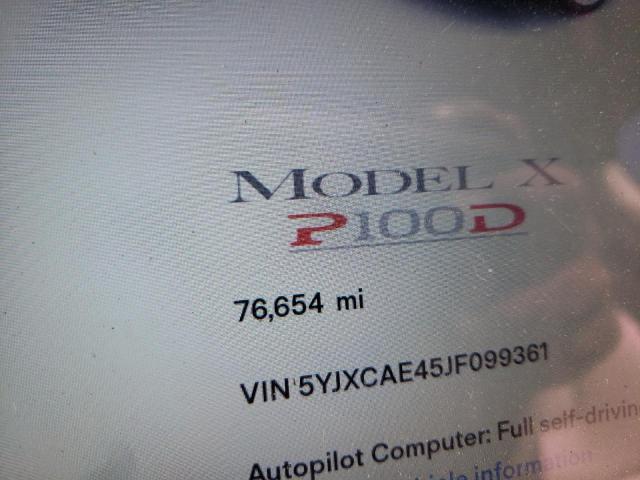 5YJXCAE45JF099361 - 2018 TESLA MODEL X BLUE photo 8