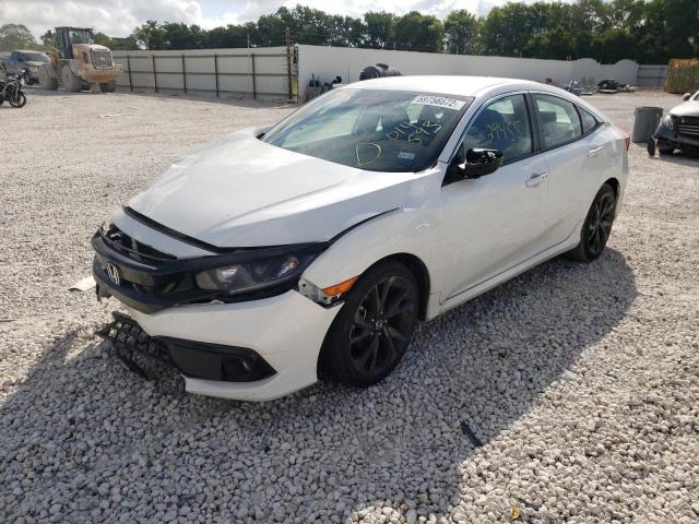 19XFC2F83LE014593 - 2020 HONDA CIVIC SPOR WHITE photo 2