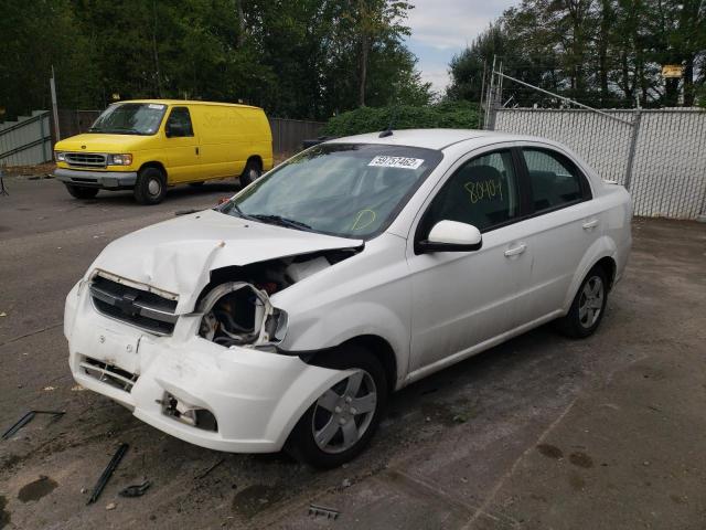 KL1TD5DE9AB098544 - 2010 CHEVROLET AVEO LS 白色 照片 2