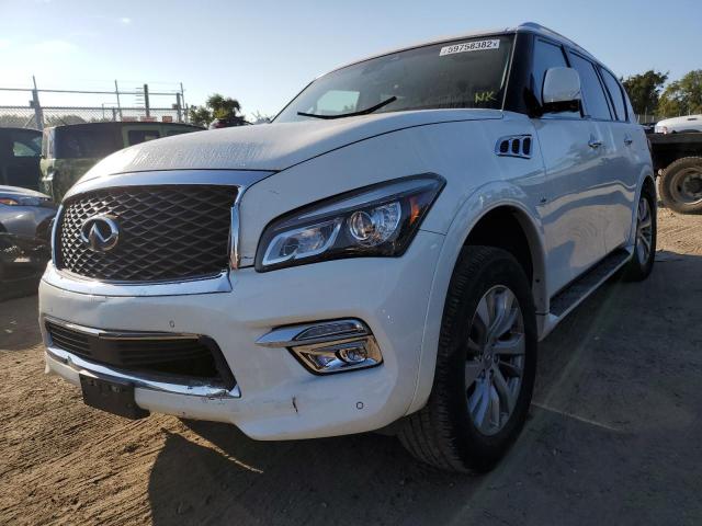 JN8AZ2NC7H9430290 - 2017 INFINITI QX80 BASE WHITE photo 2