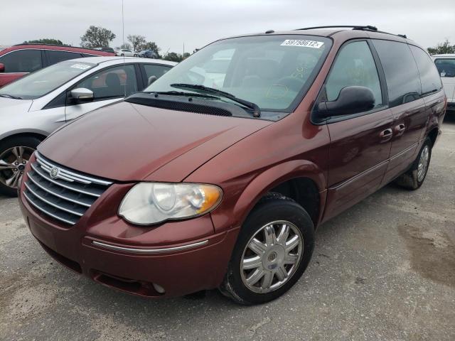 2A4GP64L67R268773 - 2007 CHRYSLER TOWN AND C BURGUNDY photo 2