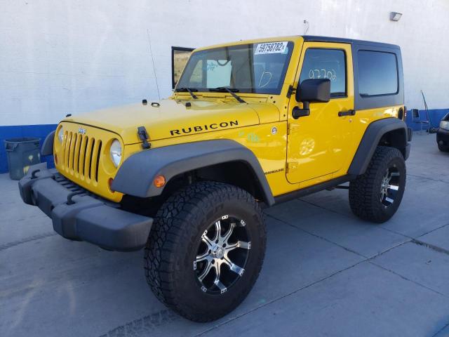 1J4GA64158L555869 - 2008 JEEP WRANGLER R YELLOW photo 2