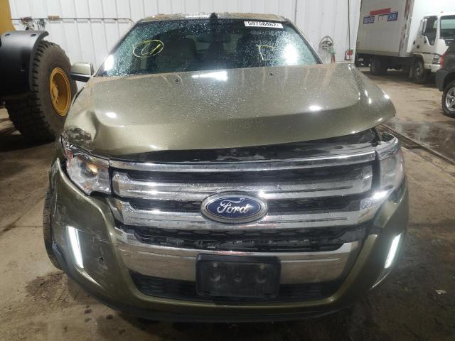 2FMDK4KC8DBB46365 - 2013 FORD EDGE LIMIT GREEN photo 9