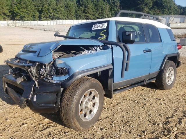 JTEZU4BF0CK012125 - 2012 TOYOTA FJ CRUISER BLUE photo 2