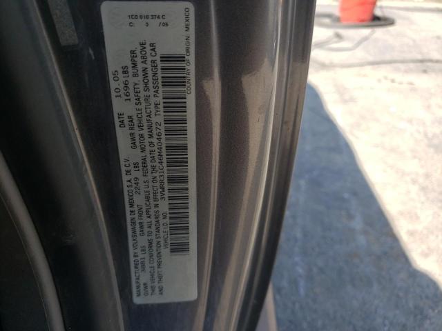 3VWRR31C46M404672 - 2006 VOLKSWAGEN NEW BEETLE 石墨色 照片 10