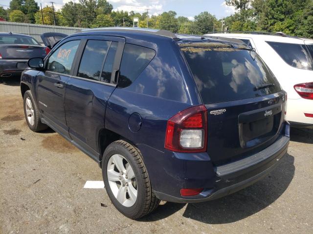 1C4NJCBB3ED821693 - 2014 JEEP COMPASS SP BLUE photo 3