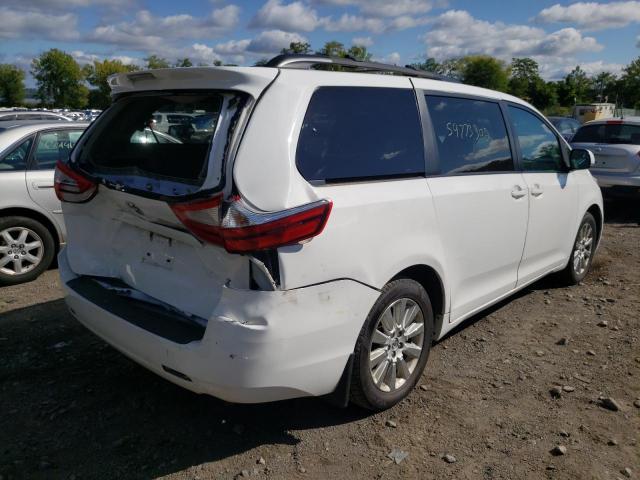 5TDJK3DC4FS127084 - 2015 TOYOTA SIENNA LE WHITE photo 4