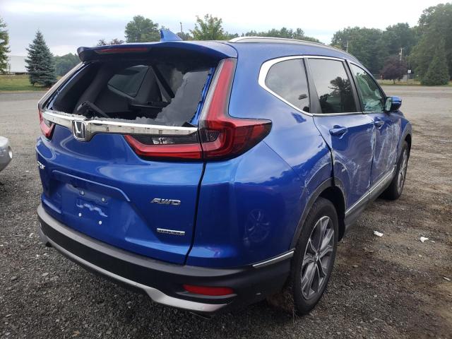 7FARW2H93LE011900 - 2020 HONDA CR-V TOURI BLUE photo 4