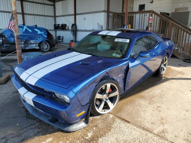 2B3CJ7DJ1BH508337 - 2011 DODGE CHALLENGER BLUE photo 2