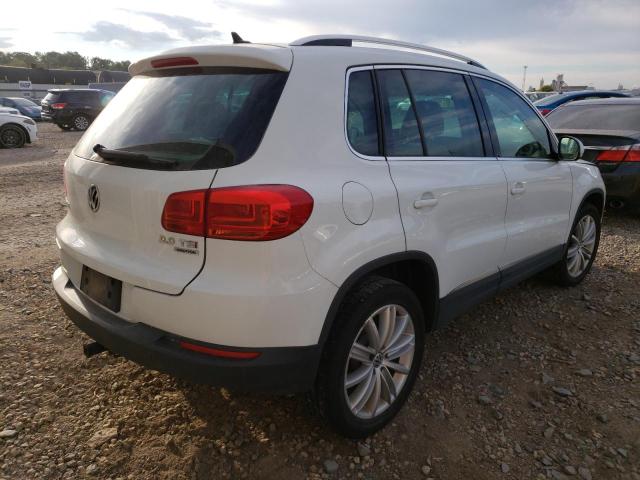 WVGBV3AX3EW607663 - 2014 VOLKSWAGEN TIGUAN SEL WHITE photo 4