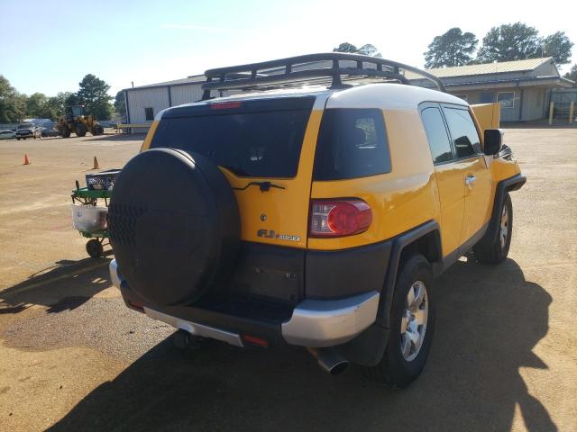 JTEZU11F170010823 - 2007 TOYOTA FJ CRUISER YELLOW photo 4