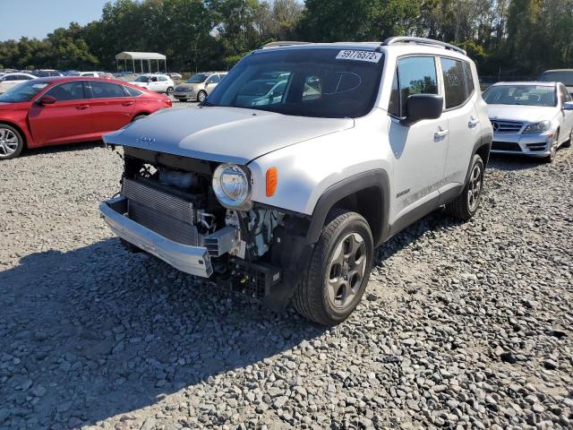 ZACCJBAB1JPH11806 - 2018 JEEP RENEGADE S SILVER photo 2