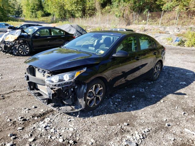 3KPF24ADXKE075389 - 2019 KIA FORTE FE BLACK photo 2