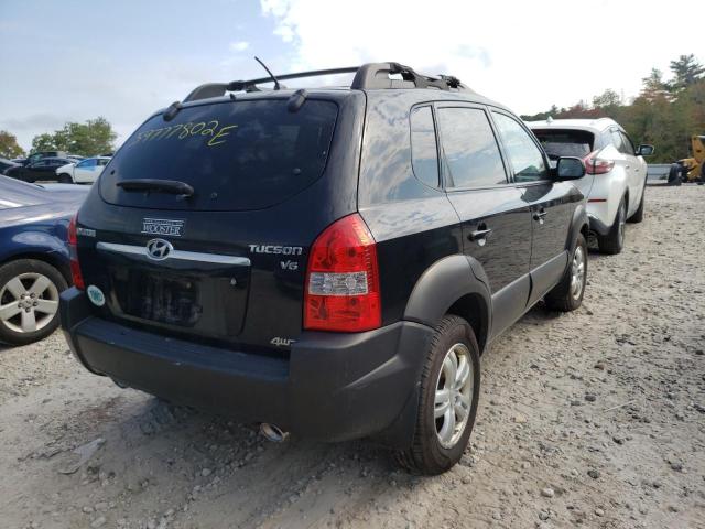 KM8JN72D47U622470 - 2007 HYUNDAI TUCSON SE BLACK photo 4