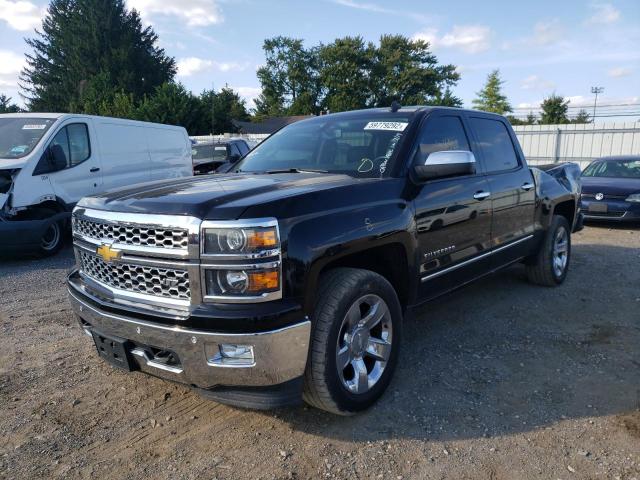 3GCUKSEC5EG272380 - 2014 CHEVROLET SILVERADO BLACK photo 2