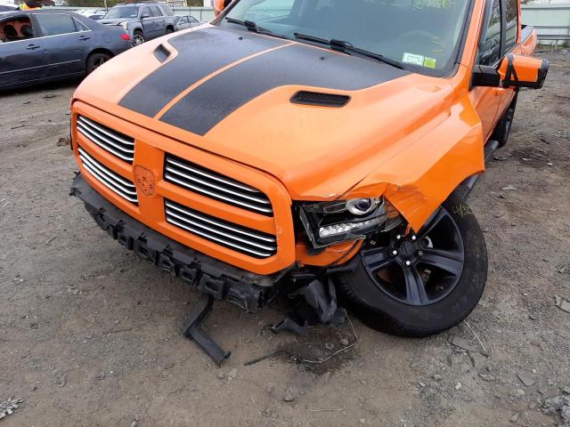 1C6RR7MT7HS577769 - 2017 RAM 1500 SPORT ORANGE photo 9