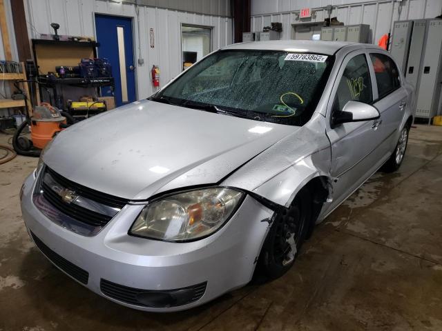 1G1AD5F51A7241446 - 2010 CHEVROLET COBALT 1LT SILVER photo 2