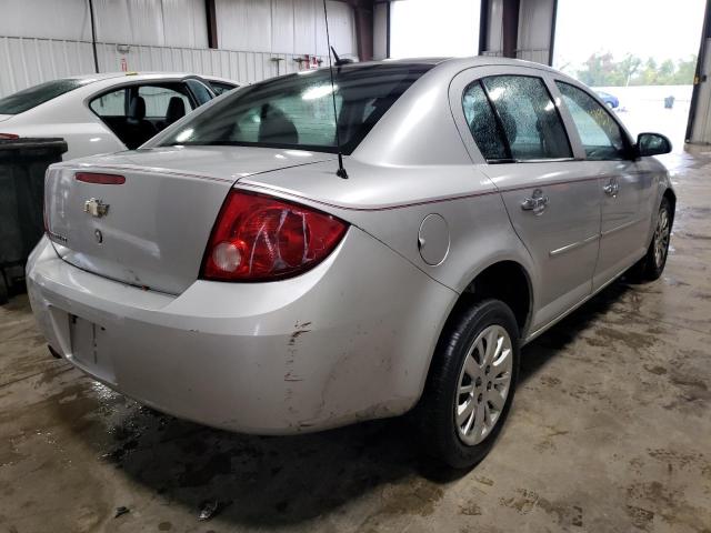 1G1AD5F51A7241446 - 2010 CHEVROLET COBALT 1LT SILVER photo 4