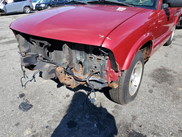 1GCCS14X538278788 - 2003 CHEVROLET S TRUCK S1 RED photo 9