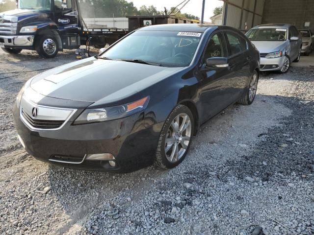 19UUA9F70EA000607 - 2014 ACURA TL ADVANCE BLACK photo 2