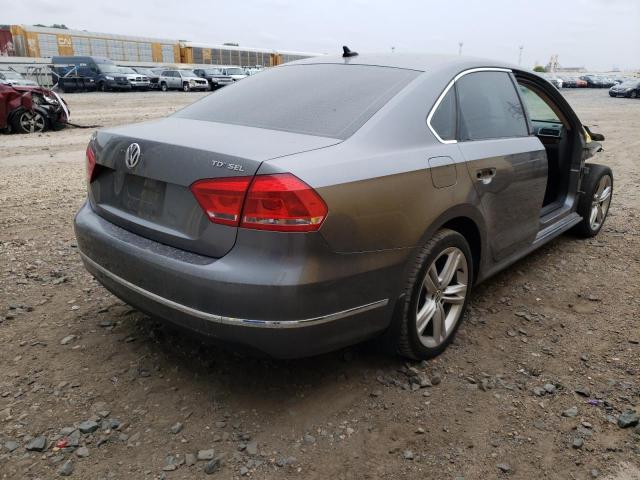 1VWCN7A35CC083084 - 2012 VOLKSWAGEN PASSAT SEL GRAY photo 4