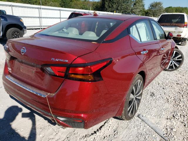 1N4BL4FV6LC183231 - 2020 NISSAN ALTIMA PLA RED photo 4
