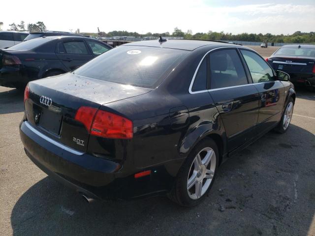 WAUDF78E77A249583 - 2007 AUDI A4 2.0T QU BLACK photo 4