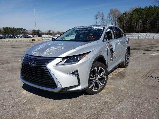 2T2ZZMCA8JC109074 - 2018 LEXUS RX350 SILVER photo 2