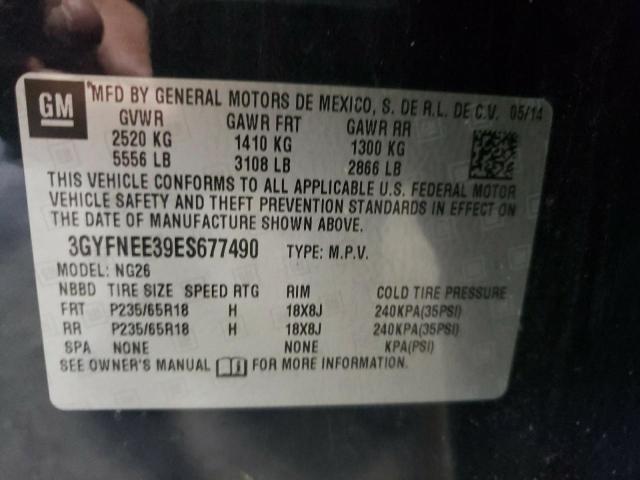 3GYFNEE39ES677490 - 2014 CADILLAC SRX LUXURY COLLECTION  photo 10