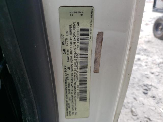 3VWFF31Y07M420280 - 2007 VOLKSWAGEN NEW BEETLE 白色 照片 10