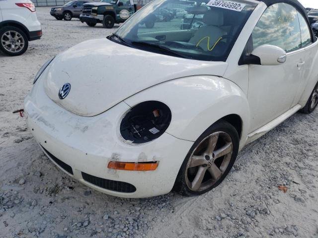 3VWFF31Y07M420280 - 2007 VOLKSWAGEN NEW BEETLE 白色 照片 9