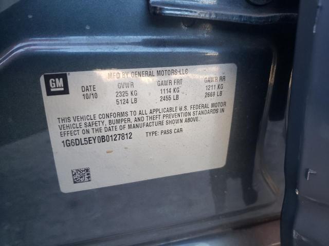 1G6DL5EY0B0127812 - 2011 CADILLAC CTS PERFOR Grafit fotoğraf 10
