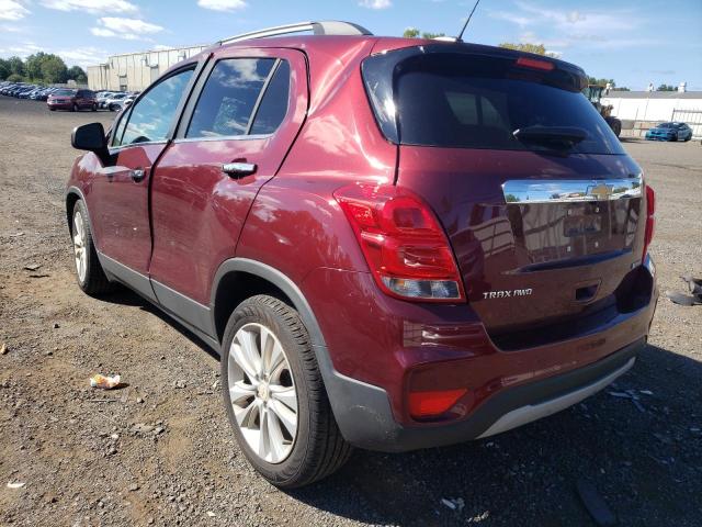 3GNCJRSB7HL221128 - 2017 CHEVROLET TRAX PREMI RED photo 3