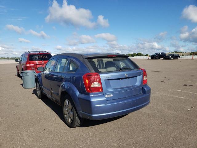 1B3HB48BX7D125571 - 2007 DODGE CALIBER SX BLUE photo 3