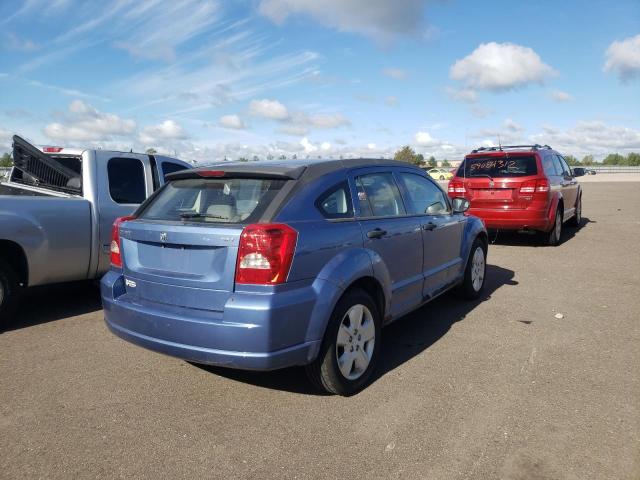 1B3HB48BX7D125571 - 2007 DODGE CALIBER SX BLUE photo 4