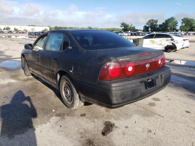 2G1WF55K5Y9256905 - 2000 CHEVROLET IMPALA BLACK photo 3