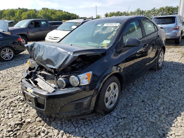 1G1JA5SG4F4205520 - 2015 CHEVROLET SONIC LS BLACK photo 2