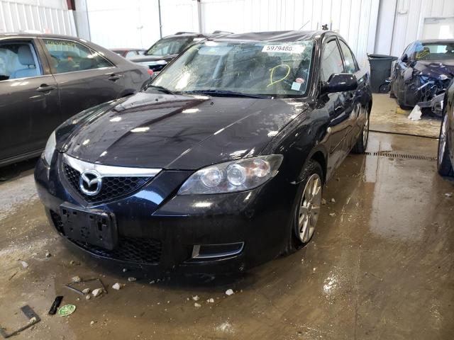 JM1BK32F571740847 - 2007 MAZDA 3 I BLACK photo 2