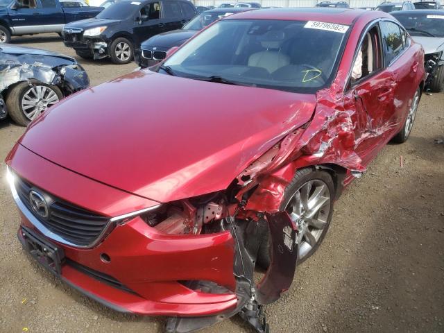 JM1GJ1W61E1123739 - 2014 MAZDA 6 GRAND TO RED photo 2