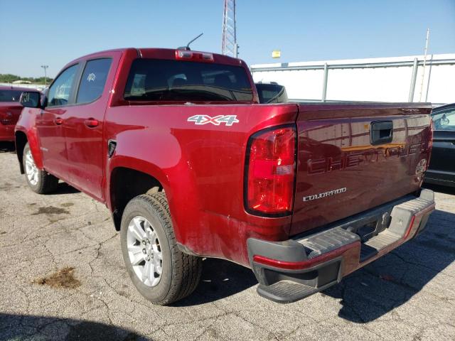 1GCGTCEN6M1267333 - 2021 CHEVROLET COLORADO L RED photo 3