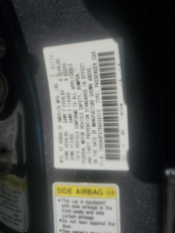 19UUA8F57DA008310 - 2013 ACURA TL TECH CHARCOAL photo 10