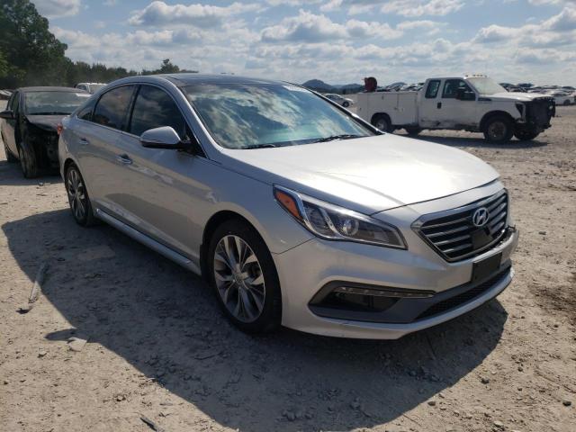 5NPE34AB6FH209873 - 2015 HYUNDAI SONATA SPO SILVER photo 1