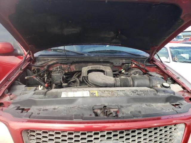 2FTRX18L21CA79561 - 2001 FORD F150 RED photo 7