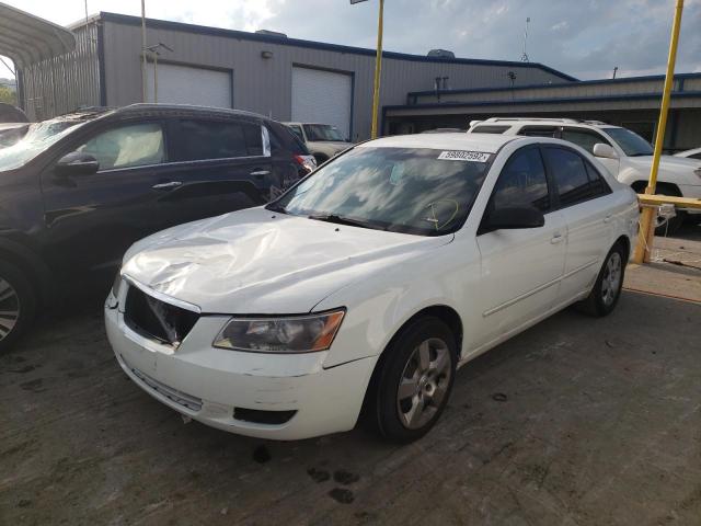 5NPET46C18H390840 - 2008 HYUNDAI SONATA GLS WHITE photo 2