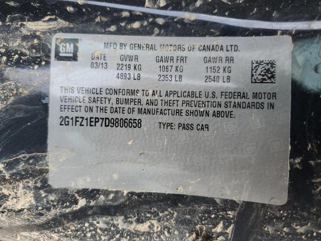 2G1FZ1EP7D9806658 - 2013 CHEVROLET CAMARO ZL1 石墨色 照片 10