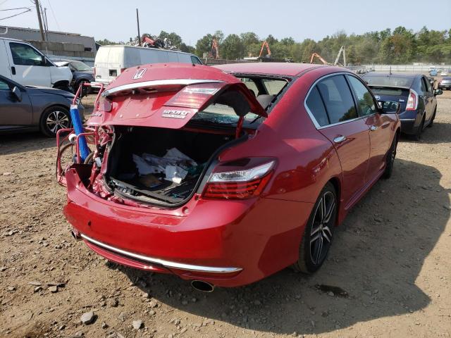 1HGCR2F1XHA260797 - 2017 HONDA ACCORD SPO RED photo 4