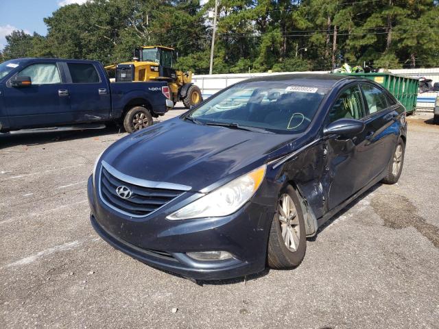 5NPEB4AC0DH662881 - 2013 HYUNDAI SONATA GLS BLUE photo 2